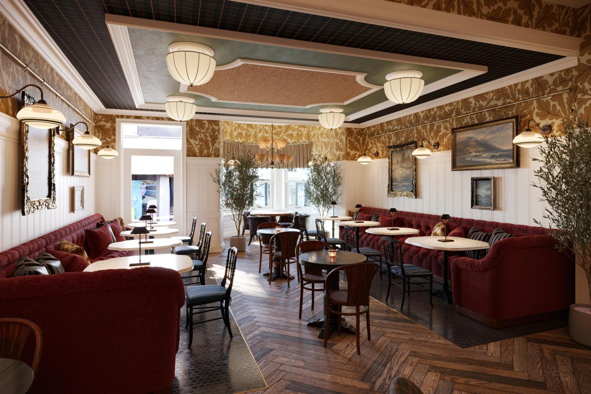 Portrush Adelphi Hotel ภายนอก รูปภาพ Interior of the restaurant